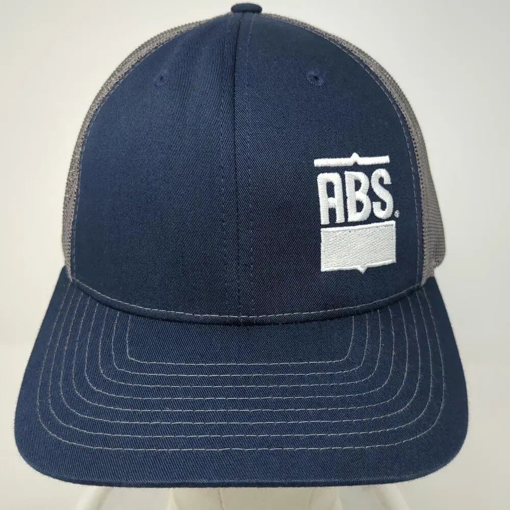 Richardson Trucker Hat Blue Gray One Size ABS Logo Mesh Snapback 112 Hat